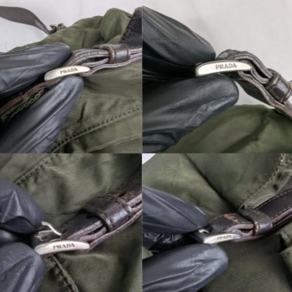 Pre-Loved Prada Tessuto Nylon Backpack Green Made in Italy. - Picture 14 of 16